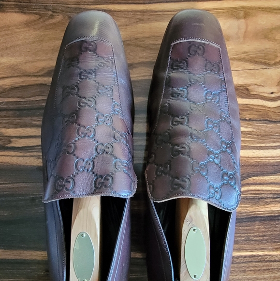 Gucci Brown Leather GG Loafer main image 8